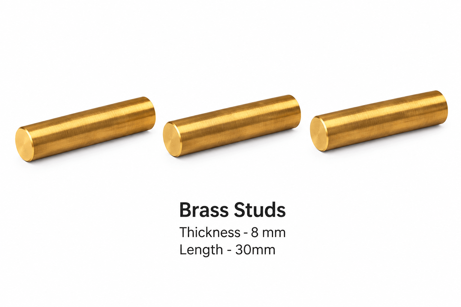 Brass studs set of 3 Pcs