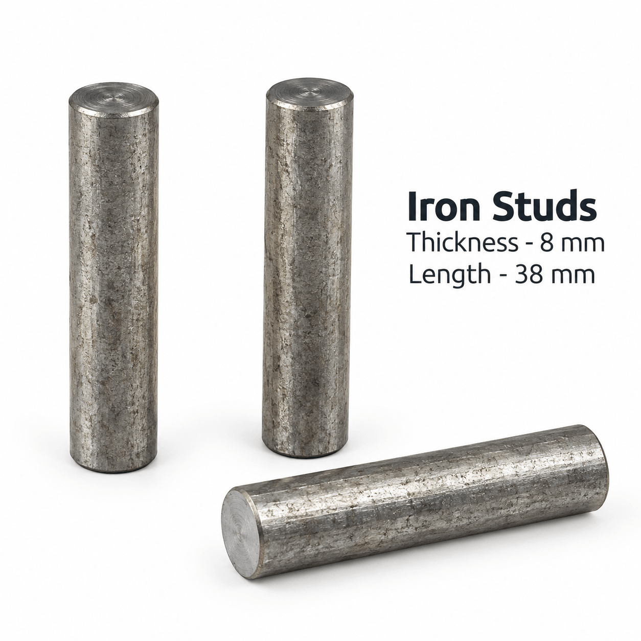 Iron studs set of 3 Pcs