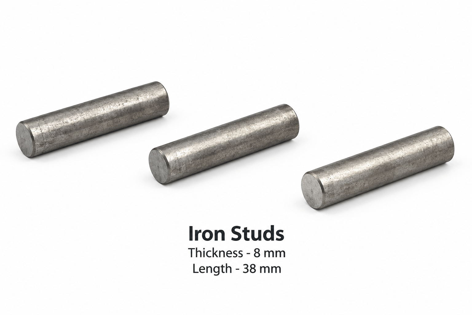Iron studs set of 3 Pcs