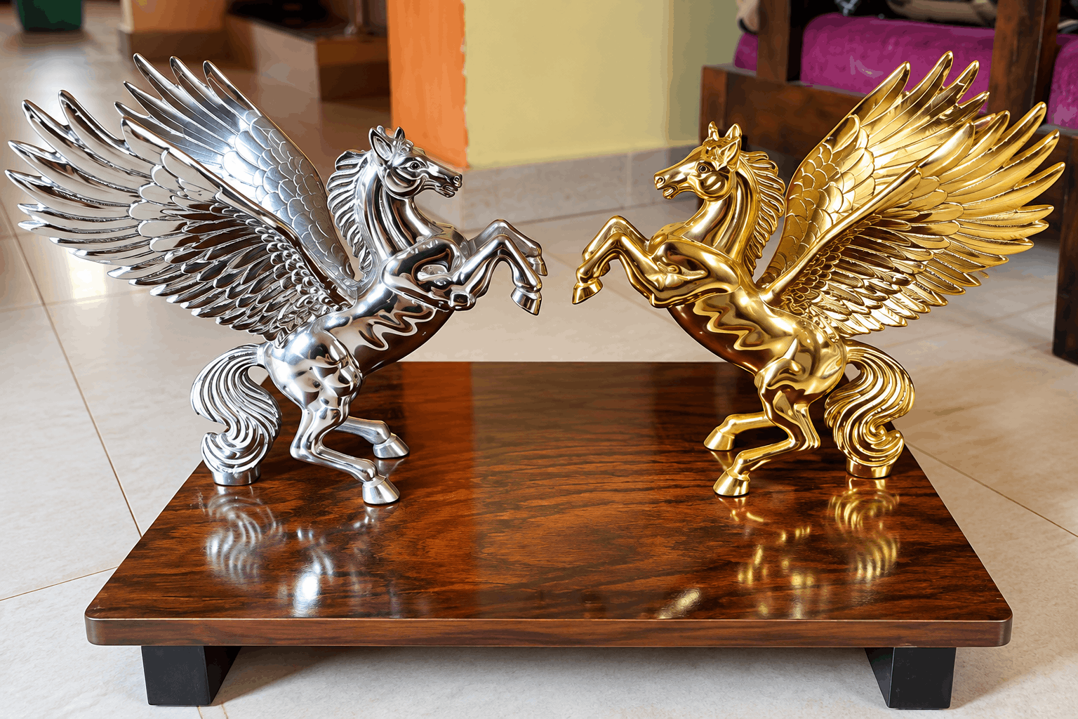 Unicorn horses pair