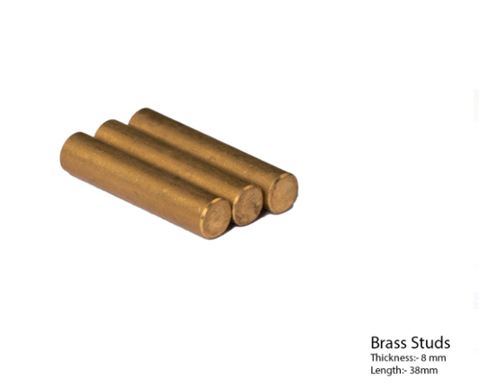 Brass studs set of 3 pcs