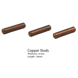 Copper stud 3 pcs set